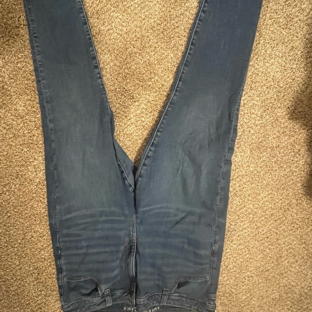 American Eagle Dark Blue Skinny Jeans - Picture 2 of 7